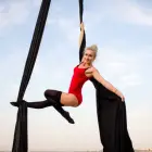 20 м до для занятий йогой, фитнесом или работы в спортзале, Воздушная шелк ткань для акробатических Fly Йога качели шелк Танец гамак