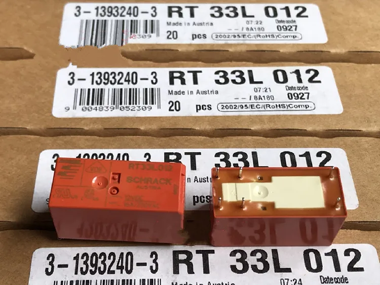 

New original 100% RT33L012 12V 16A RT 33L 012 3-1393240-3 Pin6 5Pcs/Lot