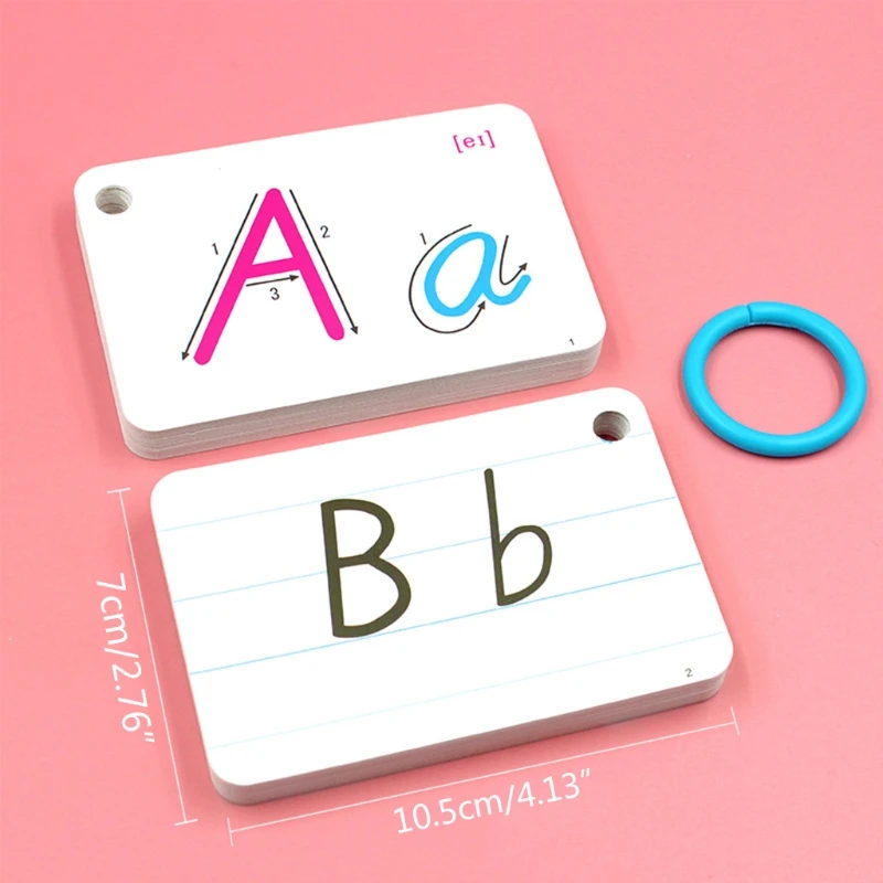 

Coated Paper Letters Cards Preschool Early Education Learning Supplies for intellgent Improvement with Circle 85DE