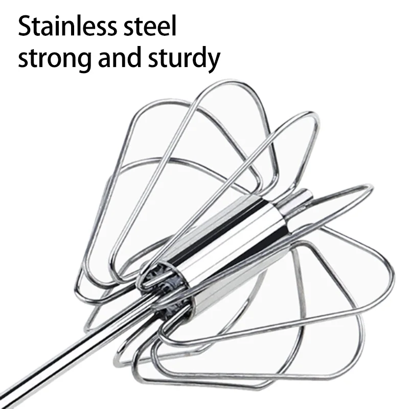 

2Pcs Stainless Steel Semi-Automatic Eggbeater, Hand-Held Cream Hair Mixer, Egg Mixer, Mixer Eggbeater(10 Inch,12 Inch)