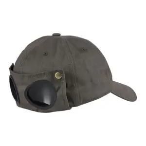 Модные унисекс очки пилота шляпа хип-хоп бейсбольная кепка открытый солнцезащитный козырек N58F