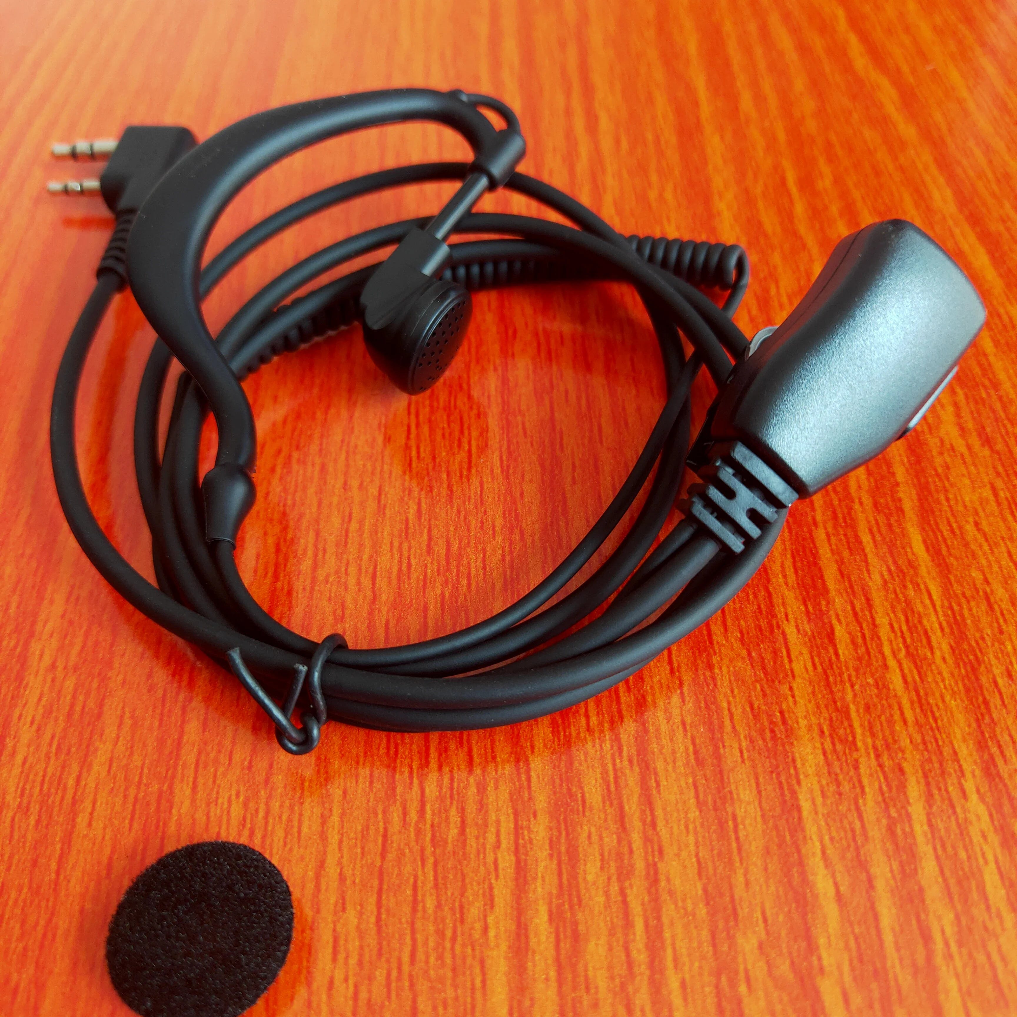 

Walkie-talkie headset Kenwood plug ear-hook headphone cord 1.2m extension headphone cord (1 set)