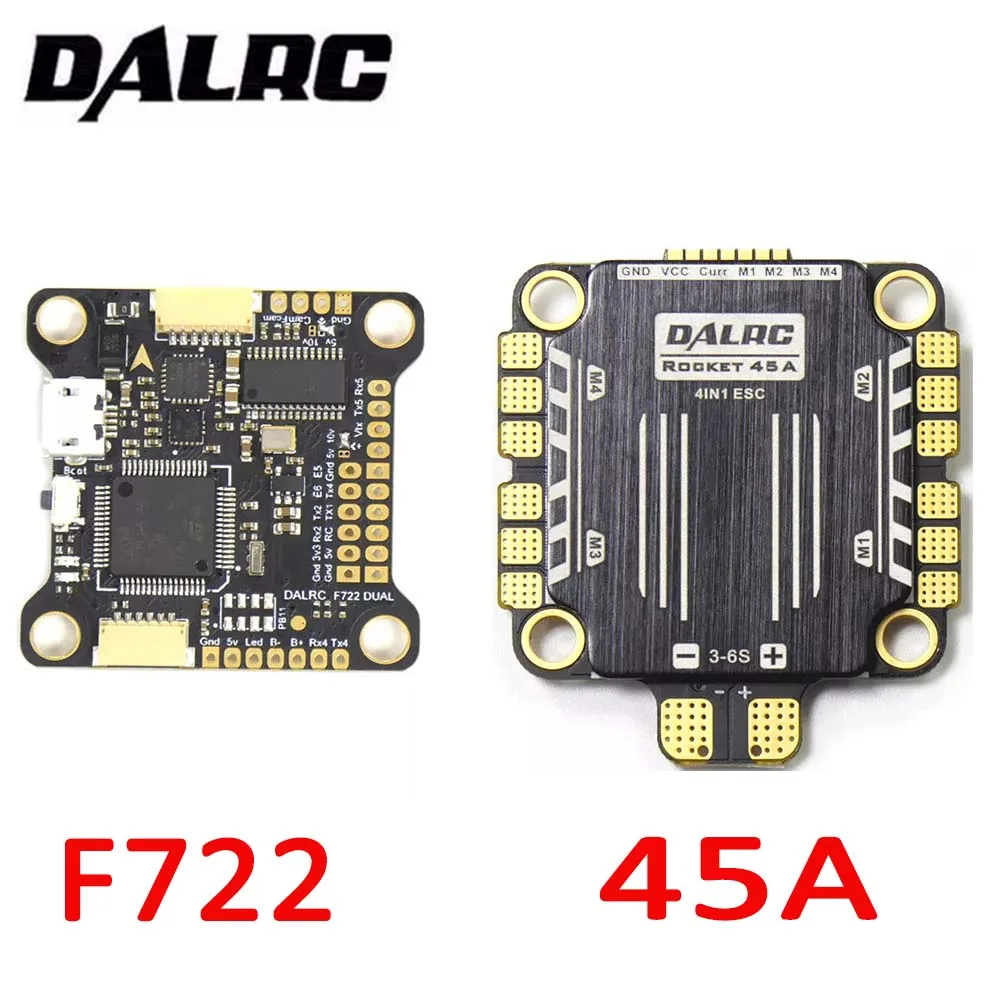 Контроллер полета DALRC F722 DUAL STM32F722RGT6 интегрированный контроллер OSD BEC 5 в 12A l MCU6000 и