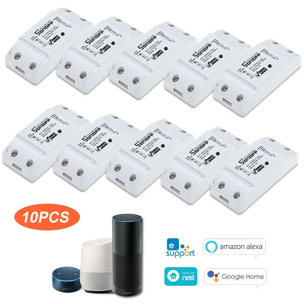 Itead Sonoff умный пульт дистанционного управления Wifi переключатель Diy таймер беспроводной переключатель, Sonoff S20 ЕС умная WiFi розетка, умный дом 10A/2200 Вт