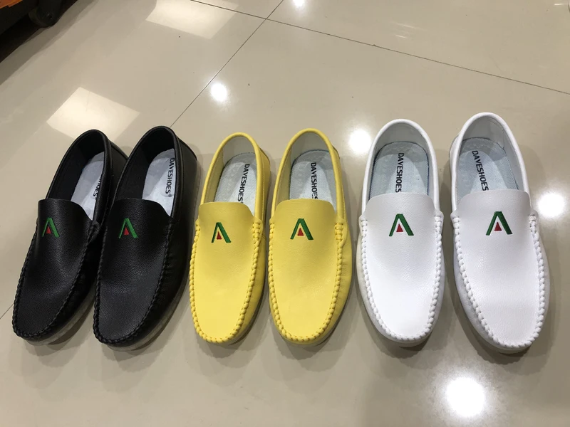 Spring Summer NEW Men's Loafers Comfortable Flat Casual Shoes Men Breathable Slip-On Soft Leather Driving Moccasins | Обувь