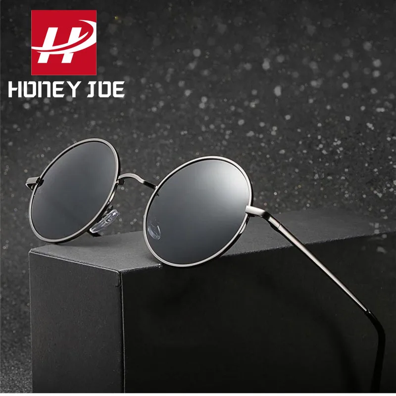 

Mens Classic Retro Round Polarized Sunglasses Women Vintage Driving Eyewear Metal Frame Outdoor Fishing Eyeglasses Shades UV400