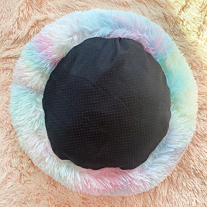 Новинка зимняя Радужная кровать для маленьких и средних собак больших кошек