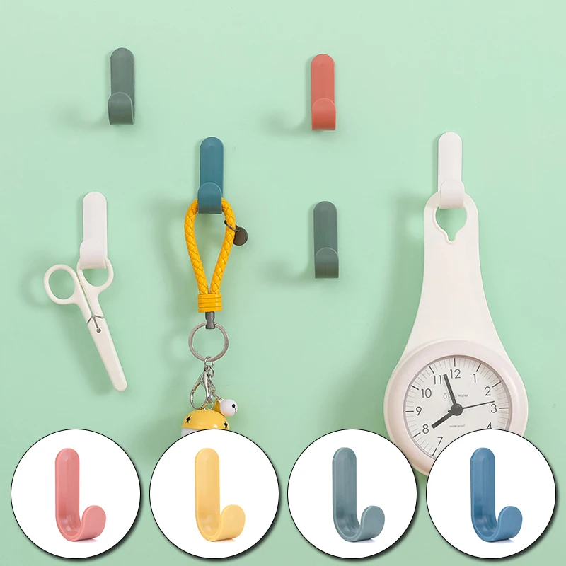 4 шт./лот креативное украшение крючка самоклеящаяся Настенная Наклейка маленький