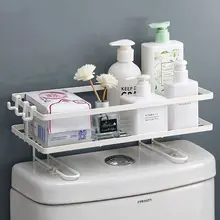 2021 Multifunctional Punch-free Bathroom Shelf Wc Over Toilet Rack Toilet Toilet Paper Holder Towel Stands Water Resistant