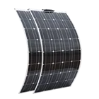 200 Вт 16 В Гибкие солнечные панели 2 шт. Комплект солнечных панелей 100 Вт 10A Солнечный контроллер 12 В 24 В Зарядка солнечной батареи для автомобиля RV ECT.