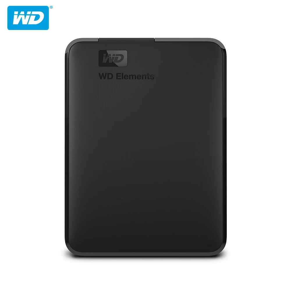 Внешний HDD накопитель Western Digital Elements 1 ТБ 100% 4 USB 2 портативный жесткий диск с кабелем