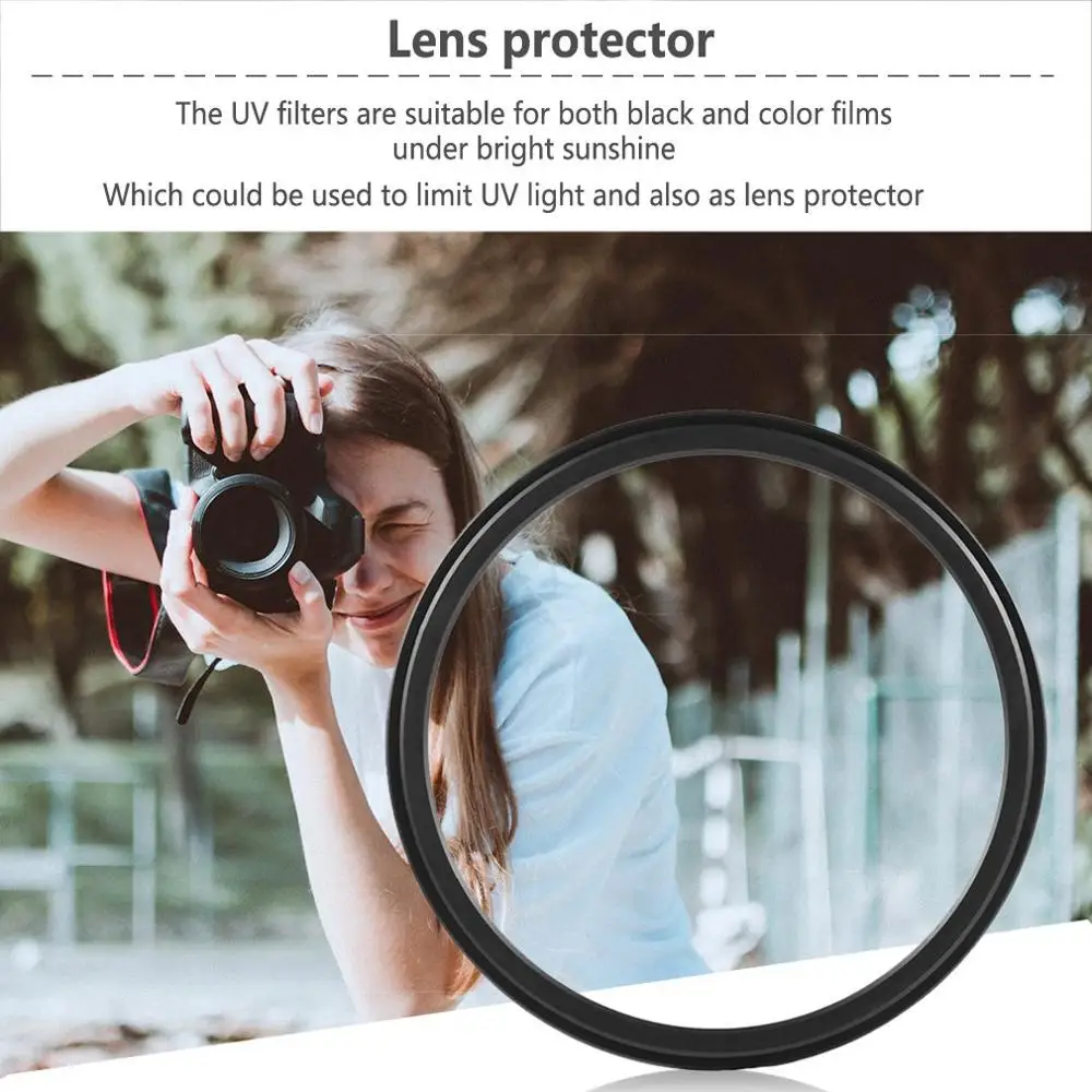 52 мм Haze UV фильтр объектива защита для DSLR/SLR/DC/DV объектив камеры пыленепроницаемый