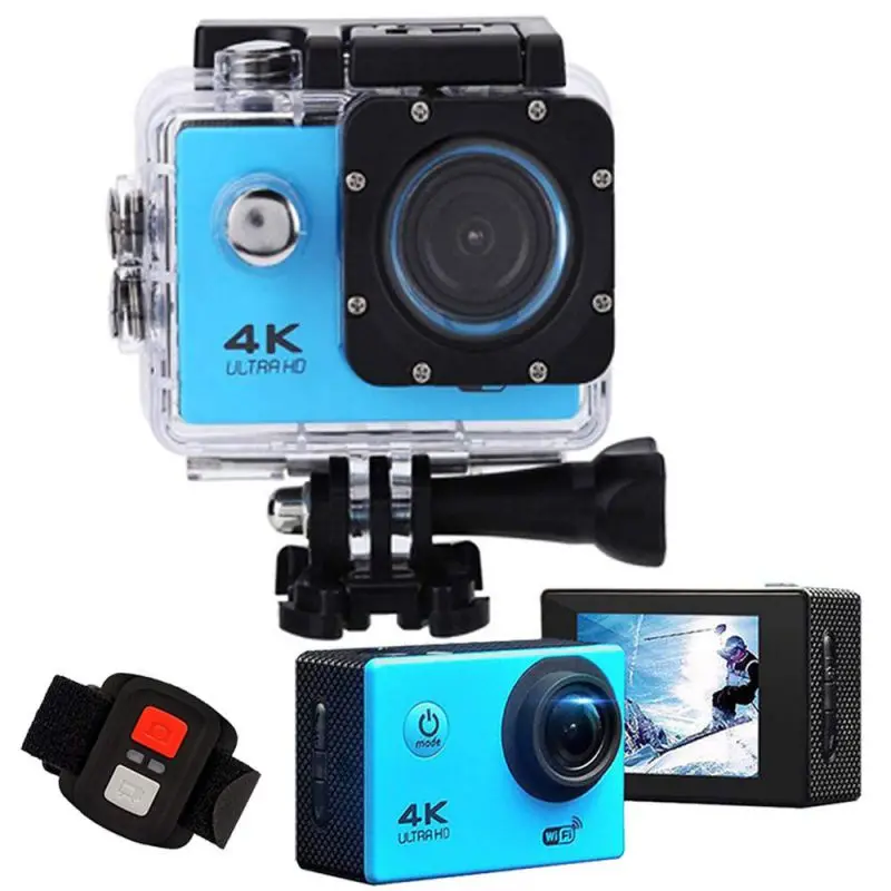 2 Дюймовая Wi Fi камера 1080P 4K Ultra HD 16MP Спортивная экшн водонепроницаемая угол обзора