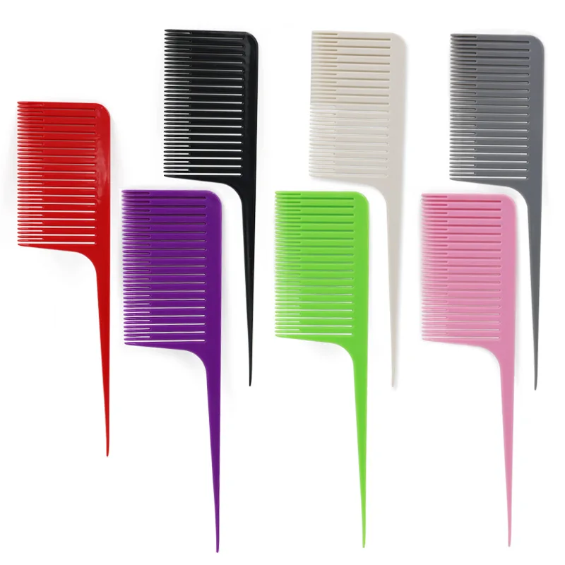 

1pcs Highlighting Hair Comb ABS Weaving Highlighting Foiling Hair Comb for Dyeing Tail Combs Brush Separate Parting for Hair