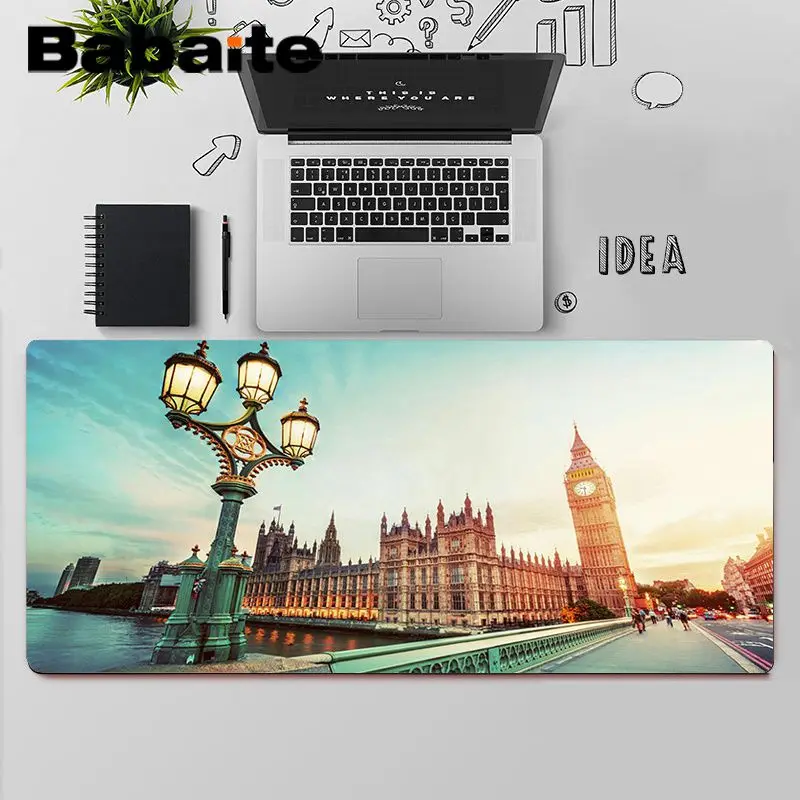 

Babaite travel italy France London Rubber Mouse Durable Desktop Mousepad Free Shipping Large Mouse Pad Keyboards Mat