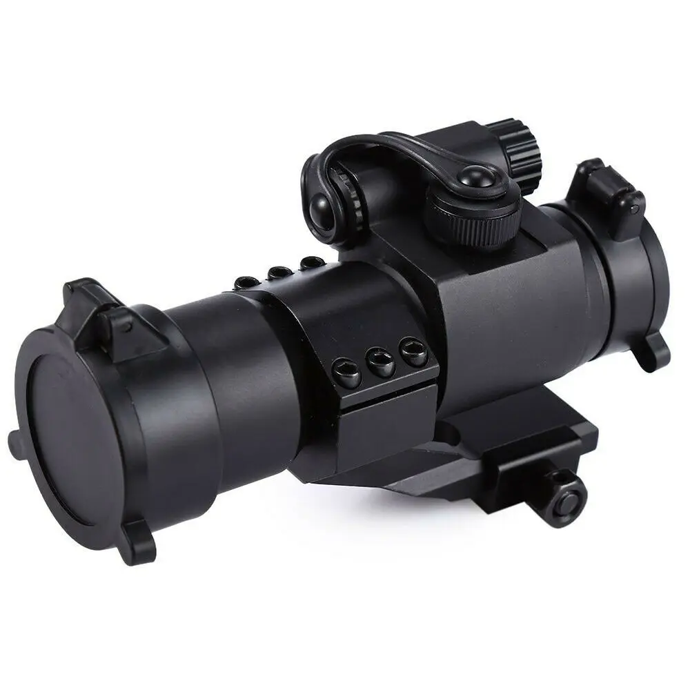 Черный Прицелы для охоты 32 мм M2 визирный телескоп лазерный прицел с рефлекторным красным зеленым точечным прицелом - Цвет: Черный