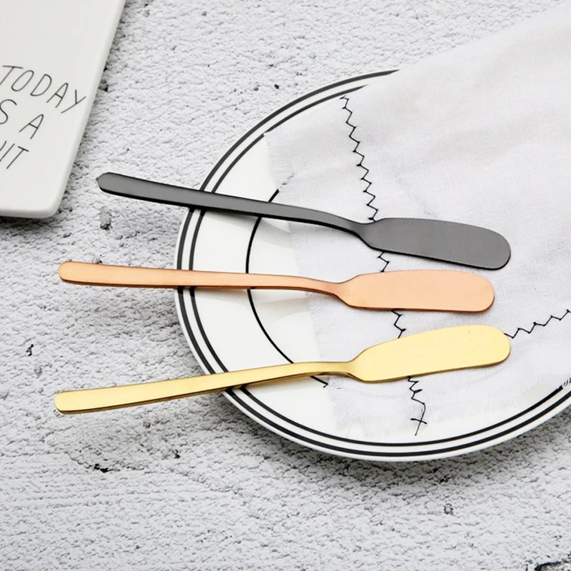 Нержавеющая сталь нож для масла и сыра Десерт Сыр Жидкого крем ножи утварь