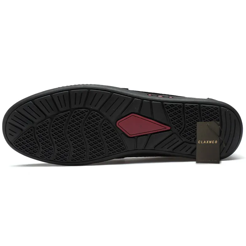 CLAXNEO Man Leather Shoes Slip on Summer Autumn Male Moccasins Design Boat Shoe Genuine Leather clax Man Loafers Big Size