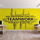 Наклейки на стену для работы в команде, фирменная культура, создание команды, дух вдохновляющих идей, украшение для офиса и стола, виниловые наклейки