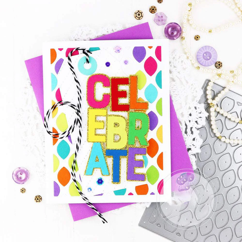 

Cuts CELEBRATE TAG Dies A B C English Letters Metal Die Cutting 2021 New Diy Die Molds Scrapbooking Paper Making Cuts Crafts