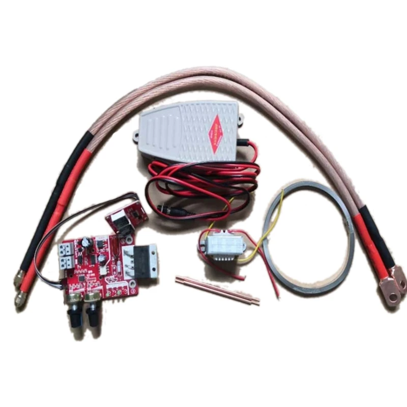 

Spot Welder Sets DIY Kits Assembly Welding Machine Transformer Controller Pins Foot Switch Copper Socket Connector