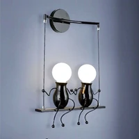 fashion creative led wall lamp hanging lamp bedside lamp nordic modern doll childrens room decoration hanging lamp e27