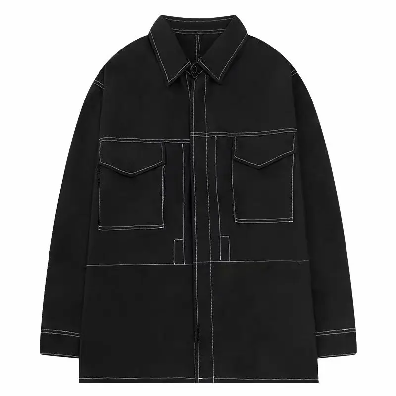 

Japanese retro 2021 spring and summer Korean version of the new fashion loose wear fried street shirt tide