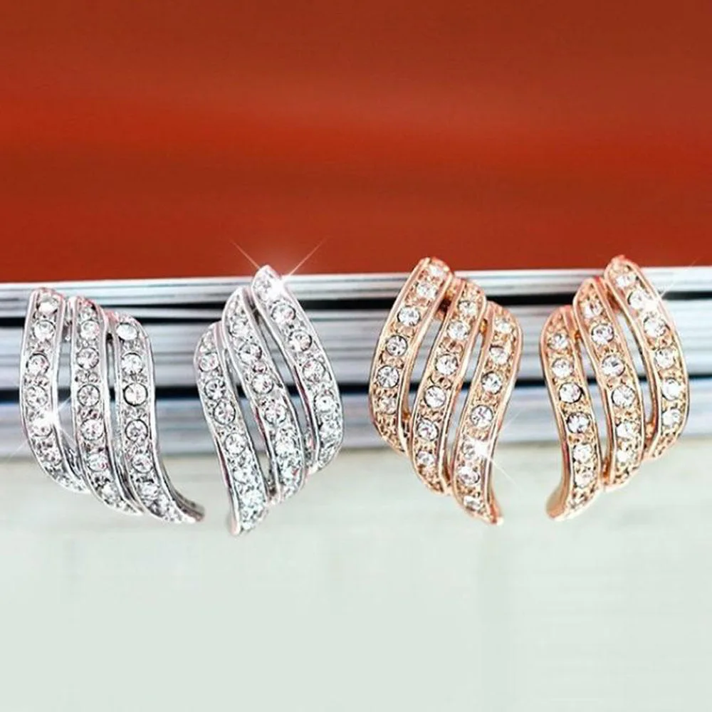 Женские серьги-гвоздики Bettyue Серебристые серьги в форме крыльев из сплава |