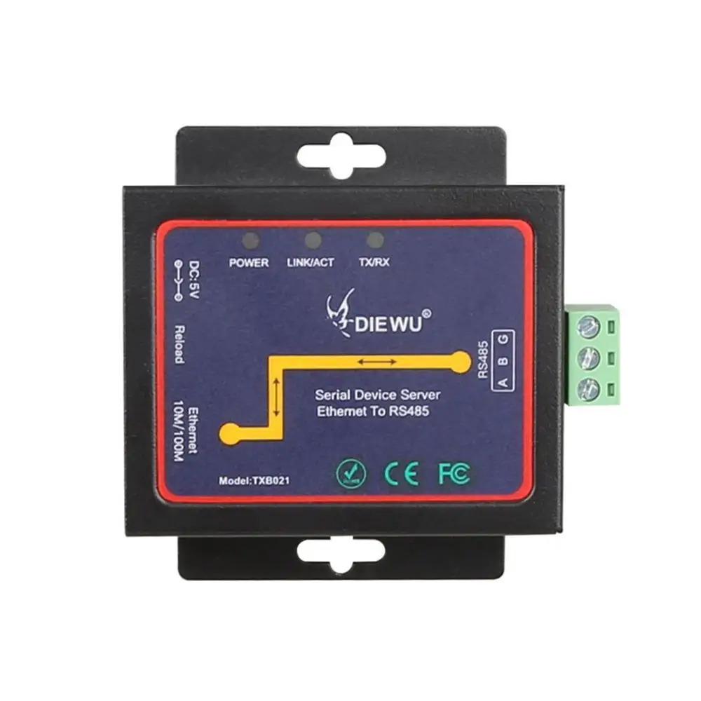 DIEWU Ethernet RJ45 к RS485 конвертер промышленные последовательные устройства сервера