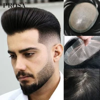 thin full skin mens wig man hair system for men fashion real natural male human mens hair replacement system hairpiece mens