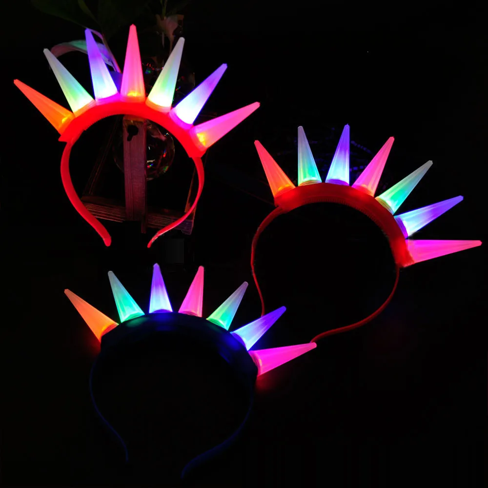 

Women Girls Men Glowing Goddess Hairband LED Headband Crown Party Bar Gift Cosplay Birthday Wedding Luminous Costume Halloween