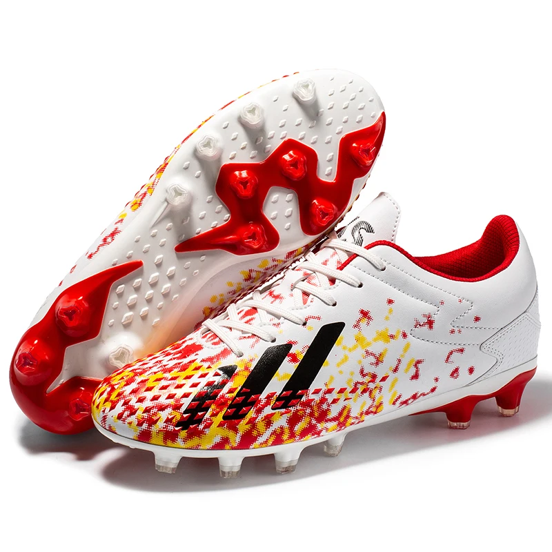 

2021 New Sneaker Shoes Men's Soccer Shoes Football Boots Turf Chuteira Futebo Outdoor Boys High Ankle Kids Training Sports