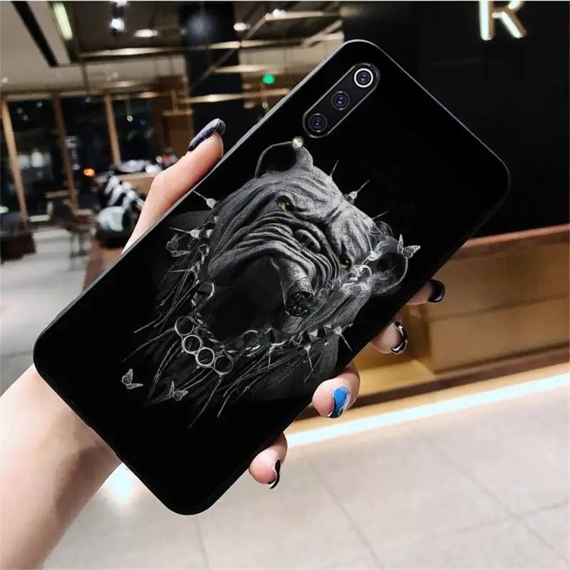 Чехол для телефона Huawei Honor 30 20 10 9 8 8x 8c v30 Lite view pro с изображением черной собаки |