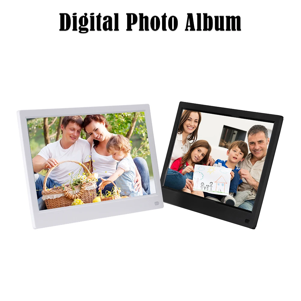 

8in Electronic Digital Photo Display Album Picture Video Audio Music Movie Frame Home Desktop HD Play Decoration Gift Hot Sale