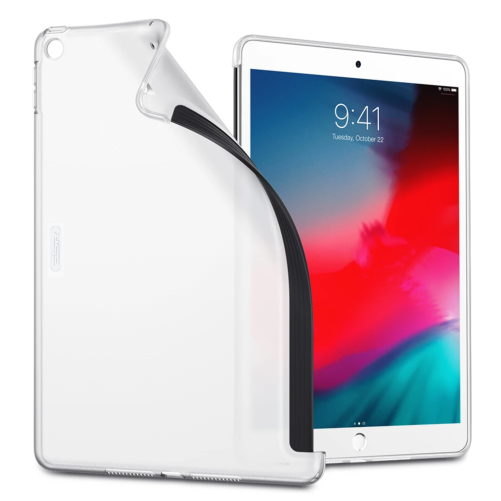ESR чехол для iPad 7 10,2 прозрачный ТПУ задняя крышка тонкий отскок мягкий чехол для iPad 7th чехол подходит с Умной клавиатурой