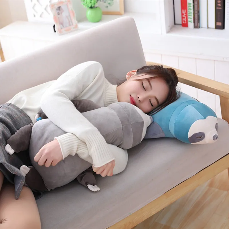 

1pc 65-100cm New Cute Stuffed Sloth Toy Plush Soft Simulation Sloths Soft Toy Animals Plushie Doll Pillow for Kids Birthday Gift