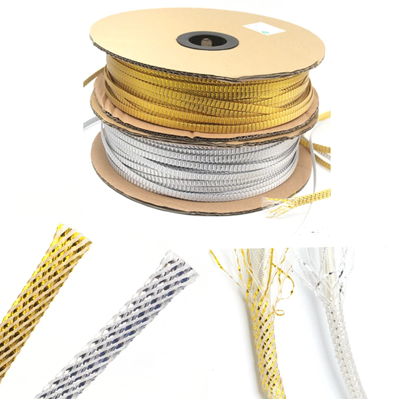 3meter 6-12MM Audio Rca or Speaker Cable Gold Foil Silver Shielded Net Shock-proof Interference | Электроника