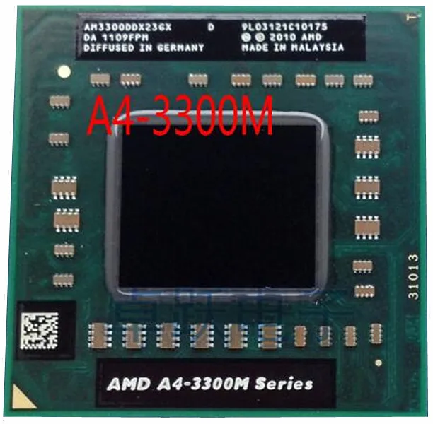 Оригинальный процессор для AMD planform A4 3300M 2 Мб кэш памяти L2 1 90 ГГц Socket FS1 PGA722 ( AM3300DDX23GX