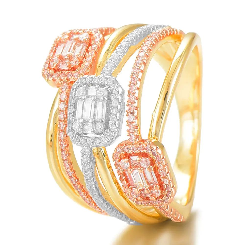 GODKI Роскошные Перекрещенные толстые кольца с цирконием камни 2020 женские