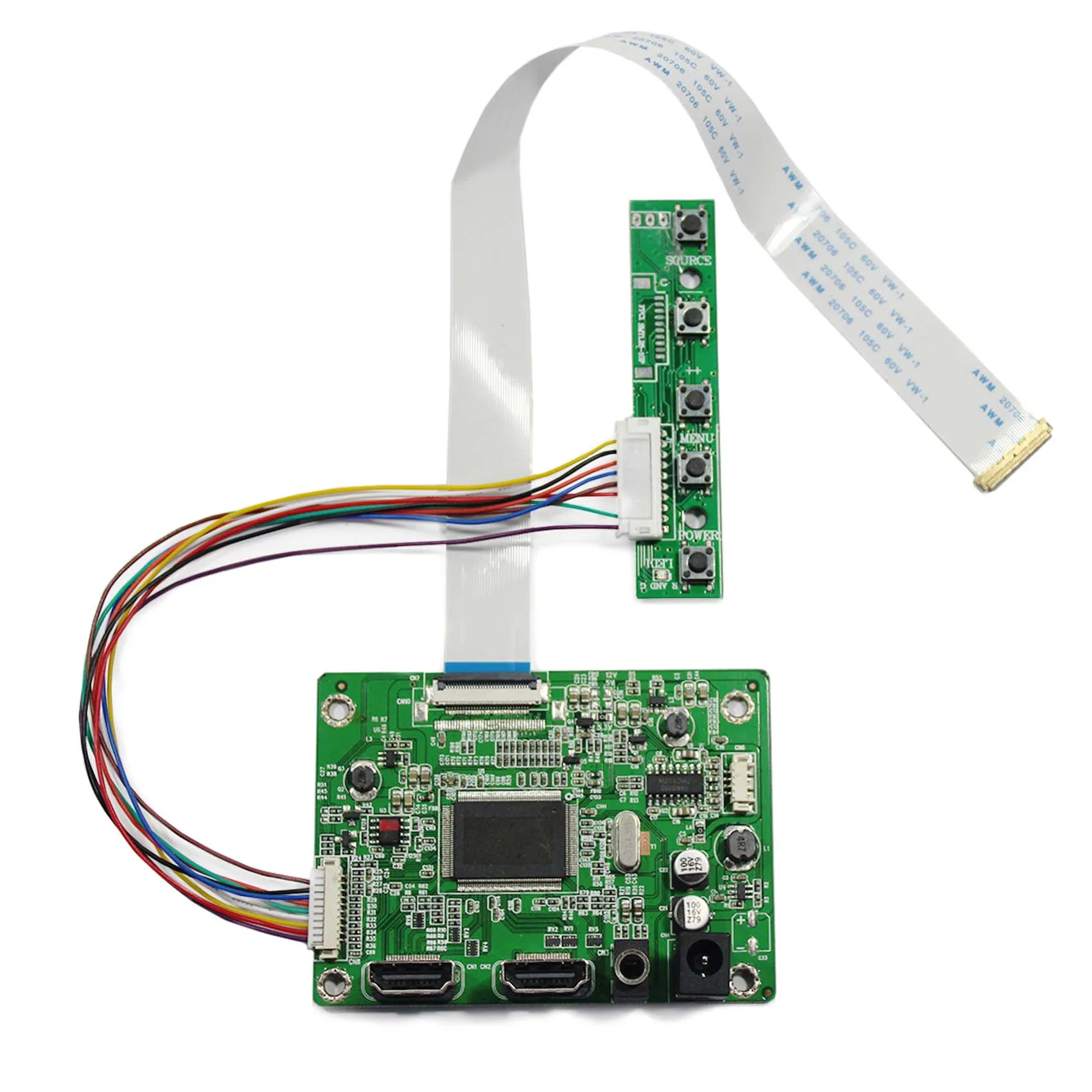 

HD-MI LCD Controller Board 30pin for 11.6" 13.3" 14" 15.6" 1366x768 N116BGE LP133WH1 B140XTN02.4 B156XTN03.5 N156BGE EDP Screen
