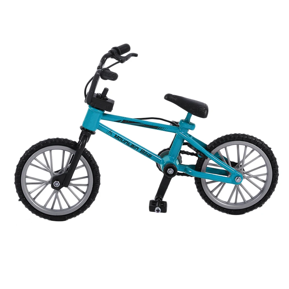 

OCDAY имитация сплав палец bmx велосипеды Дети Мини размер зеленый фингерборд велосипед игрушки с тормозной веревкой подарок