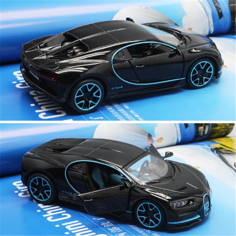 Коллекция 1:32 металлический сплав откатная модель Sportscar Bugatti Veyron 14 см литая модель игрушечного автомобиля дисплей для детей и взрослых
