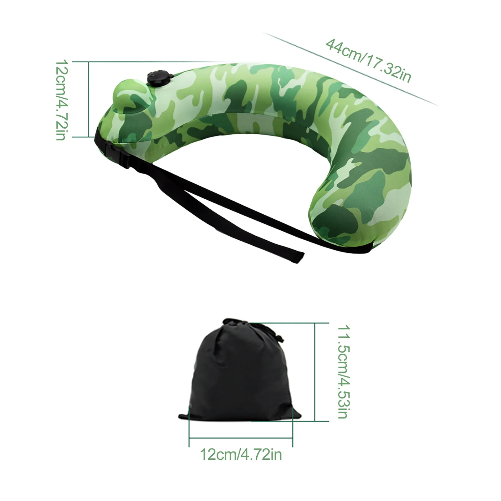 

Swimming Baby Accessories Camouflage Green Adjustable Semi-circular Swim Ring Thickened Inflatable Life-buoy For Kids Bath Toy