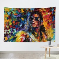 rock and roll band singer music posters high quality print art canvas banner four hole flag background wall hanging home decor e