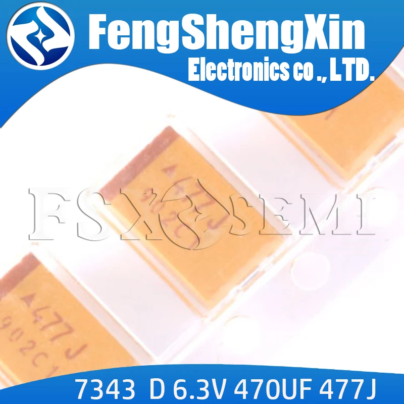 Танталовый конденсатор SMD 10 шт. D 7343 6 3 В 470 мкФ 477J тайд477k006rnj SMT электролитический |