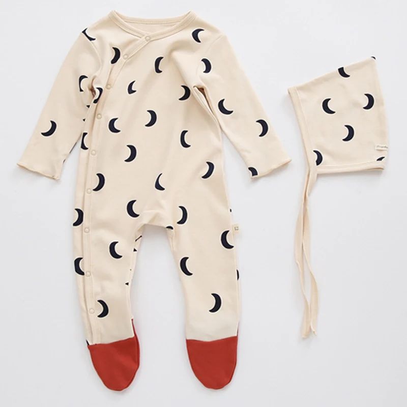 

Korean Style Infant Baby Rompers Long Sleeve Cotton Printing Pattern Newborn Baby Girl Clothes Baby Boys Jumpsuit One Piece