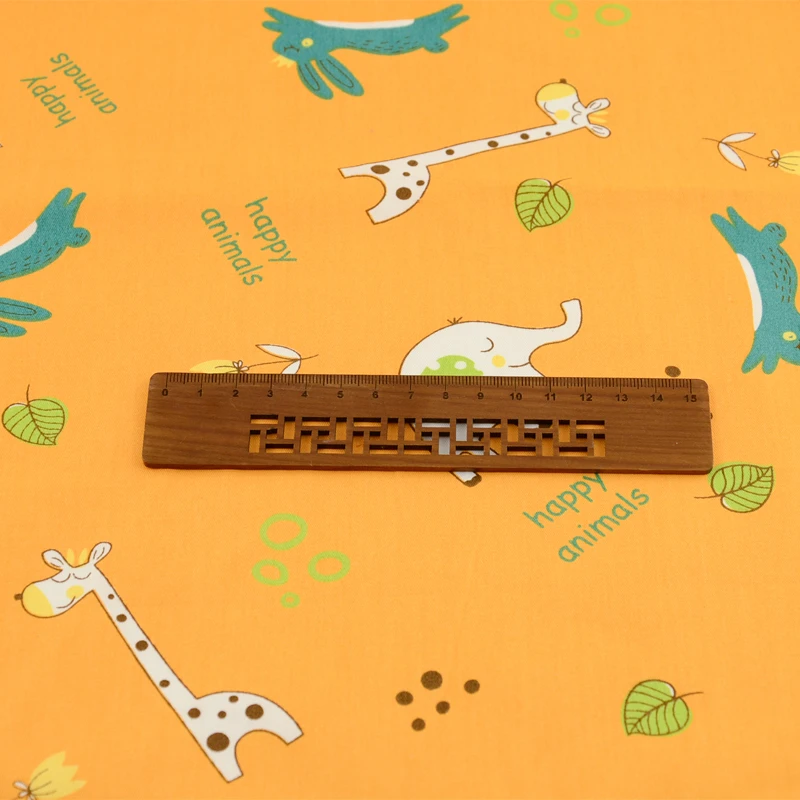 Teramila ткань милый слон хлопок Tecido лоскутное шитье постельные принадлежности