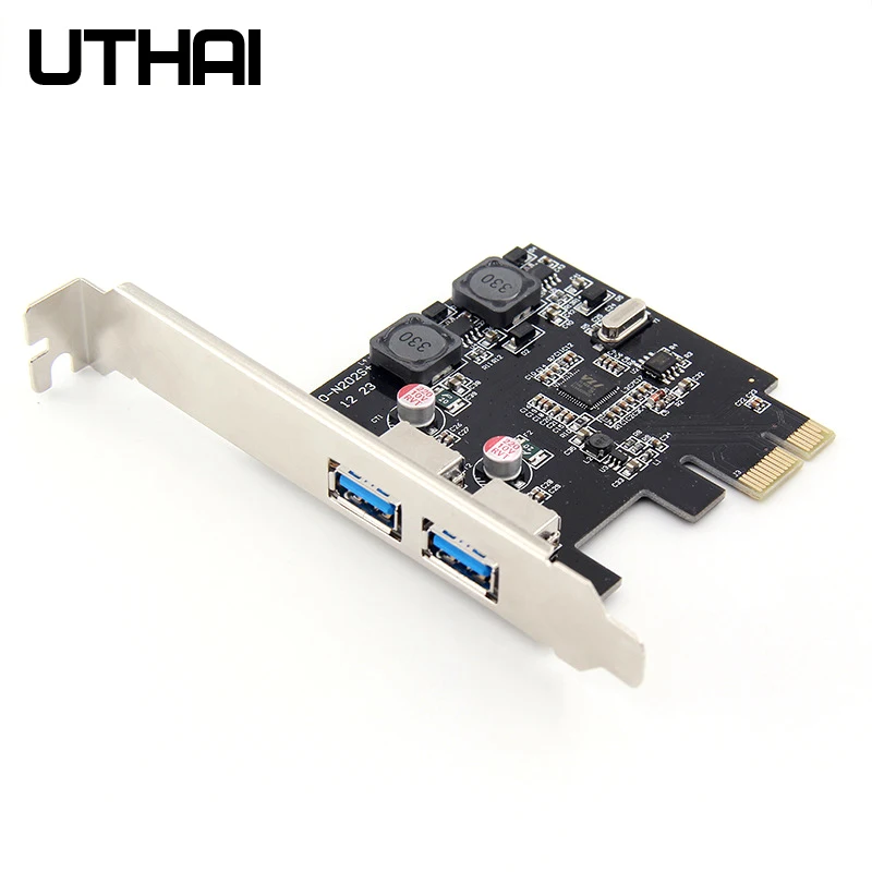 Утхай T18 2 портовый PCI E на USB3.0 карты расширения супер Питание адаптер через чип без