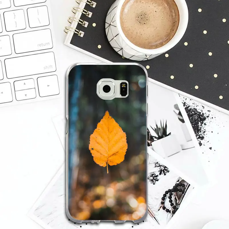 For Samsung Galaxy S2 S3 S4 S5 Mini S6 S7 Edge S8 S9 S10 Plus Lite Note 8 9 Slim Soft TPU Phone Cases Beautiful Pink Leaf Art |