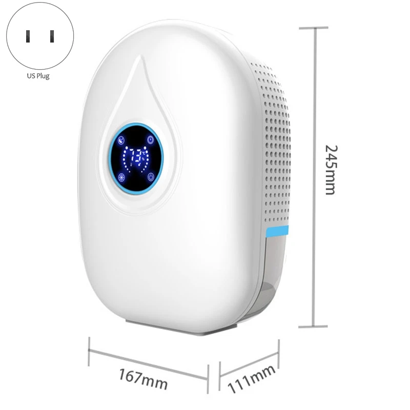 Электрический мини осушитель воздуха портативный влагопоглотитель с низким